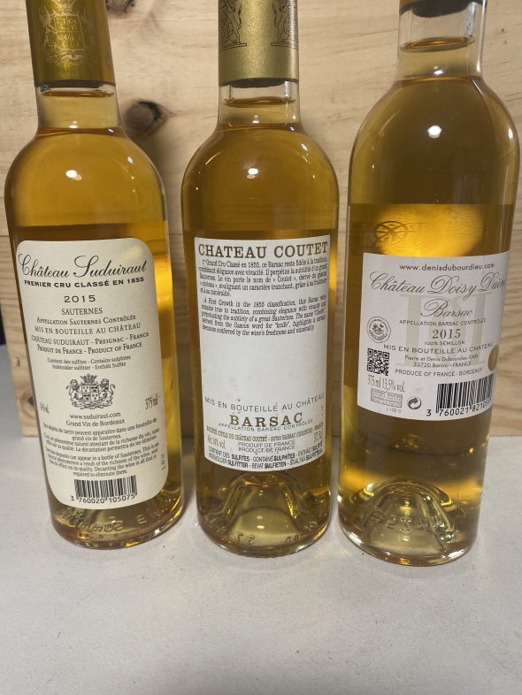 Tasting Sauternes/ Barsac trio