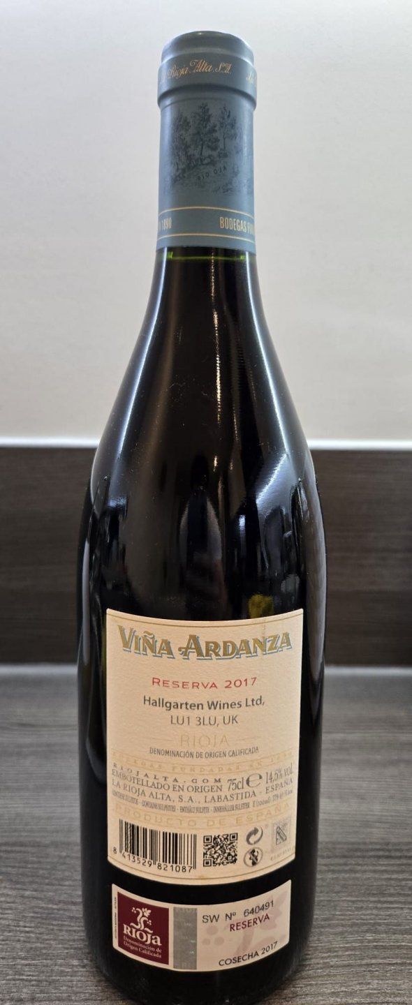 Rioja Alta, Vina Ardanza Reserva, Rioja