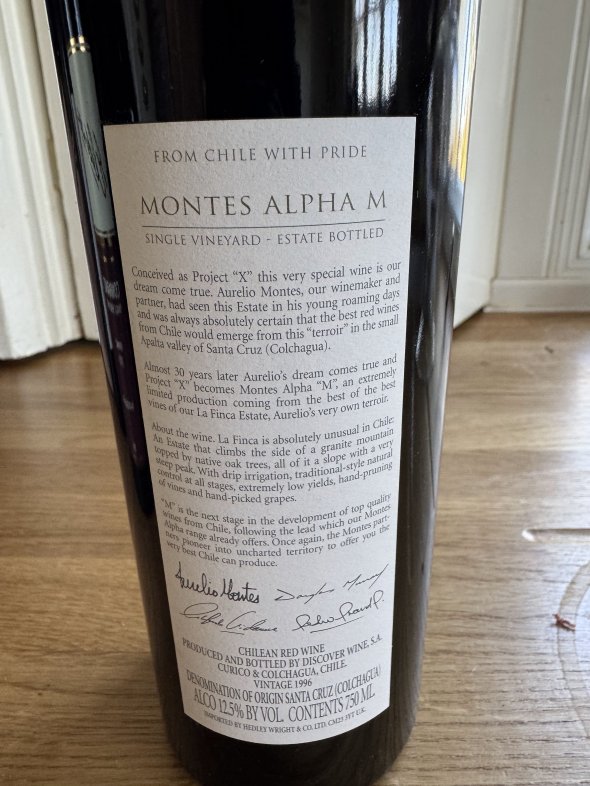Montes, Alpha M, Colchagua Valley