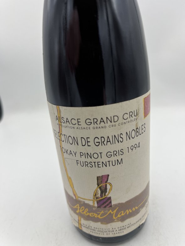 1 X Alsace Gewurztraminer Selection de Grains Nobles Grand Cru Furstentum Albert Mann 1 X Tokay Pinot Gris Selection de Grains Nobles Grand Cru Furstentum Albert Mann                                                        