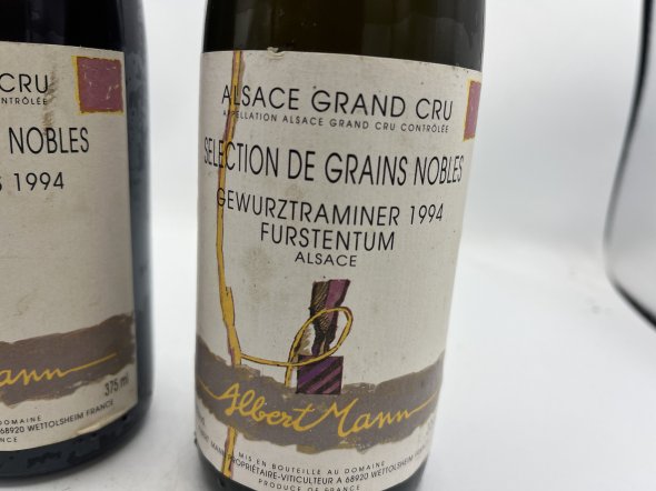 1 X Alsace Gewurztraminer Selection de Grains Nobles Grand Cru Furstentum Albert Mann 1 X Tokay Pinot Gris Selection de Grains Nobles Grand Cru Furstentum Albert Mann                                                        