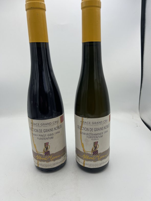1 X Alsace Gewurztraminer Selection de Grains Nobles Grand Cru Furstentum Albert Mann 1 X Tokay Pinot Gris Selection de Grains Nobles Grand Cru Furstentum Albert Mann                                                        