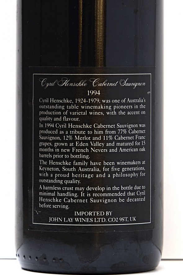 Henschke, Cyril Henschke Cabernet Sauvignon, Eden Valley