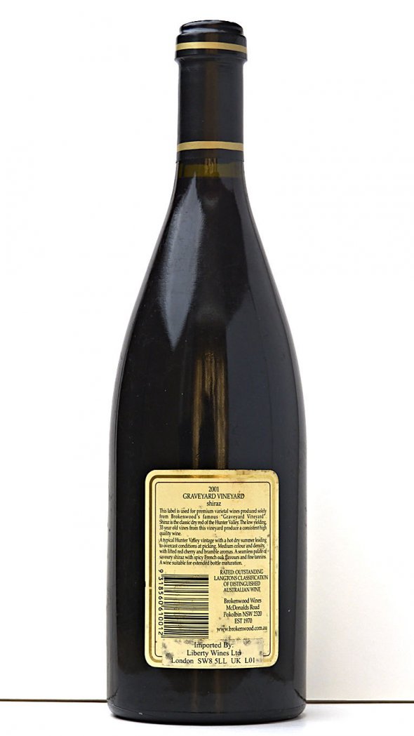 Brokenwood, Graveyard Vineyard Shiraz, Hunter Valley