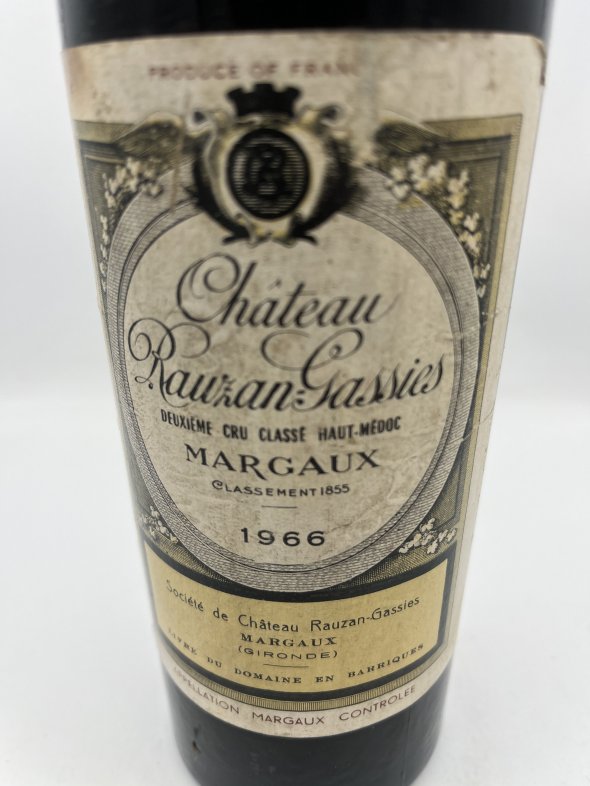Chateau Rausan Gassies 1966 Margaux