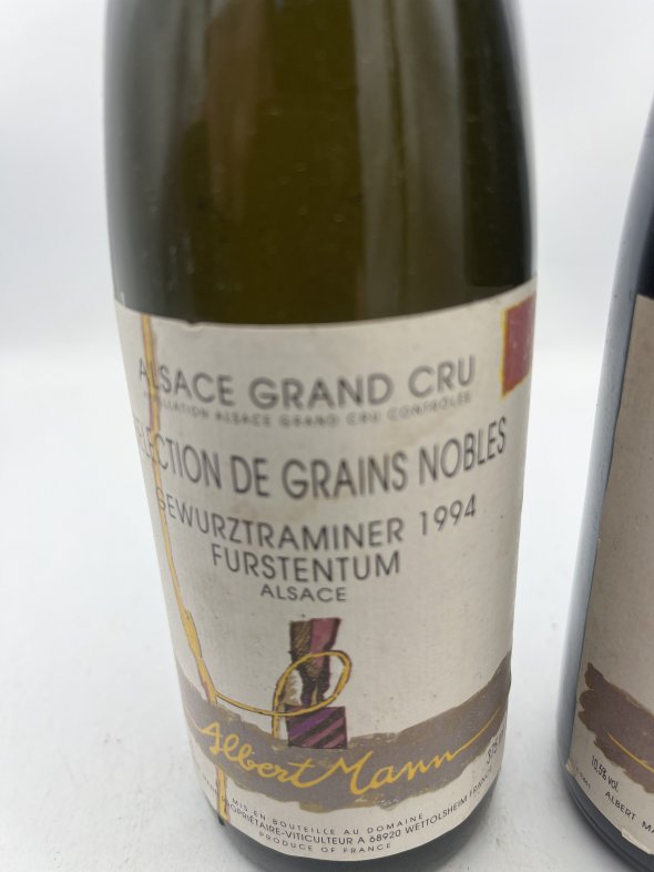 1 X Alsace Gewurztraminer Selection de Grains Nobles Grand Cru Furstentum Albert Mann 1 X Tokay Pinot Gris Selection de Grains Nobles Grand Cru Furstentum Albert Mann