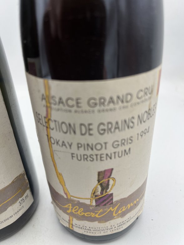 1 X Alsace Gewurztraminer Selection de Grains Nobles Grand Cru Furstentum Albert Mann 1 X Tokay Pinot Gris Selection de Grains Nobles Grand Cru Furstentum Albert Mann