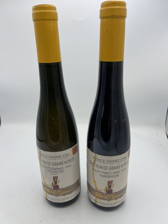 1 X Alsace Gewurztraminer Selection de Grains Nobles Grand Cru Furstentum Albert Mann 1 X Tokay Pinot Gris Selection de Grains Nobles Grand Cru Furstentum Albert Mann