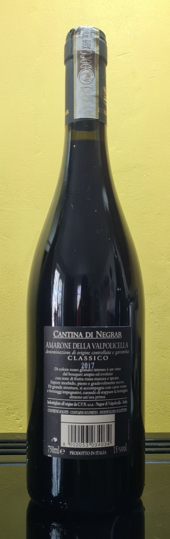 Cantina Negrar, Amarone della Valpolicella, Classico