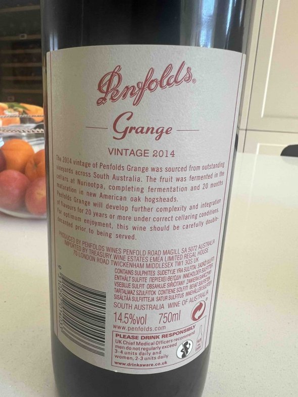 Penfolds, Grange, South Australia