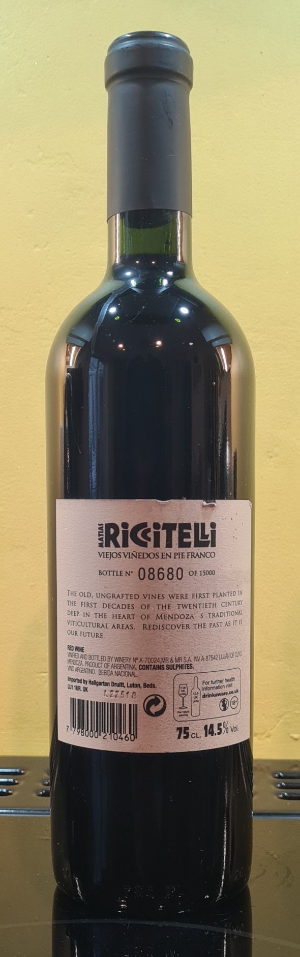 Matias Riccitelli, Malbec, Mendoza