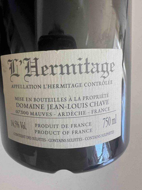 Domaine Jean Louis Chave, Hermitage, Rouge