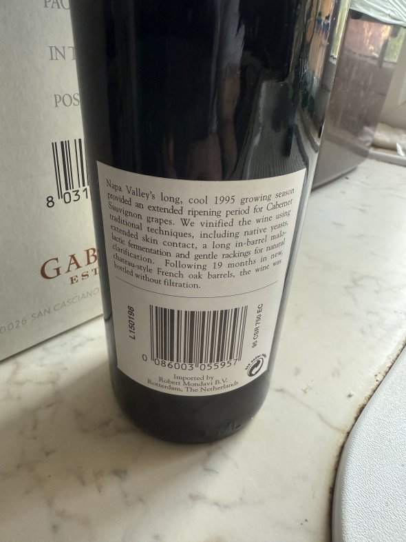 Robert Mondavi Winery, Cabernet Sauvignon, Napa Valley