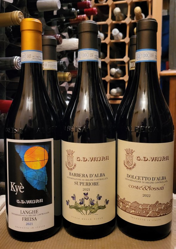 Six Barolos and Piedmont wines from G.D. Vajra