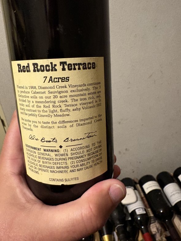 Diamond Creek, Red Rock Terrace, Napa Valley