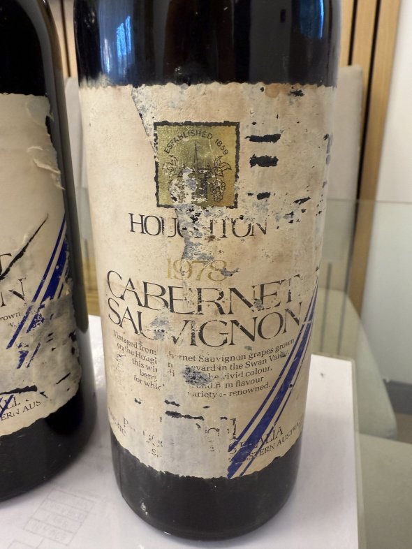 2 Bottles 1977 / 1978 Houghton Reserve Cabernet Sauvignon