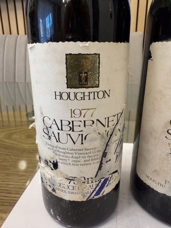 2 Bottles 1977 / 1978 Houghton Reserve Cabernet Sauvignon