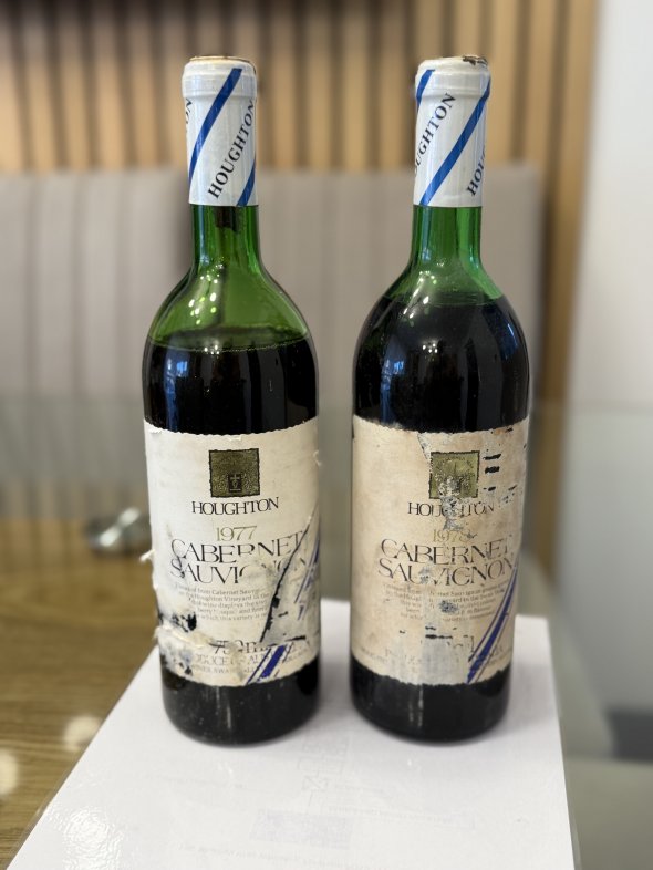 2 Bottles 1977 / 1978 Houghton Reserve Cabernet Sauvignon