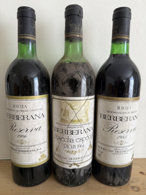 3 x berberana vintages