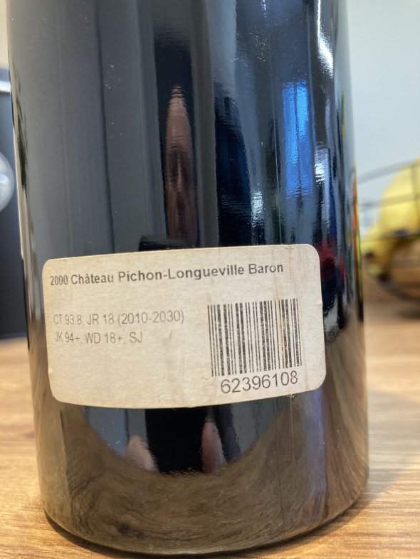 CHATEAU PICHON-LONGUEVILLE AU BARON DE PICHON-LONGUEVILLE 2000