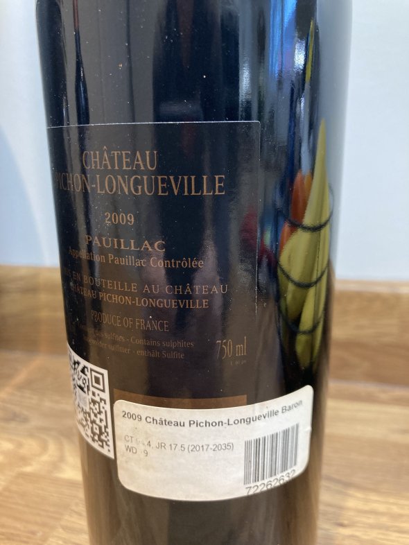 CHATEAU PICHON-LONGUEVILLE AU BARON DE PICHON-LONGUEVILLE 2009