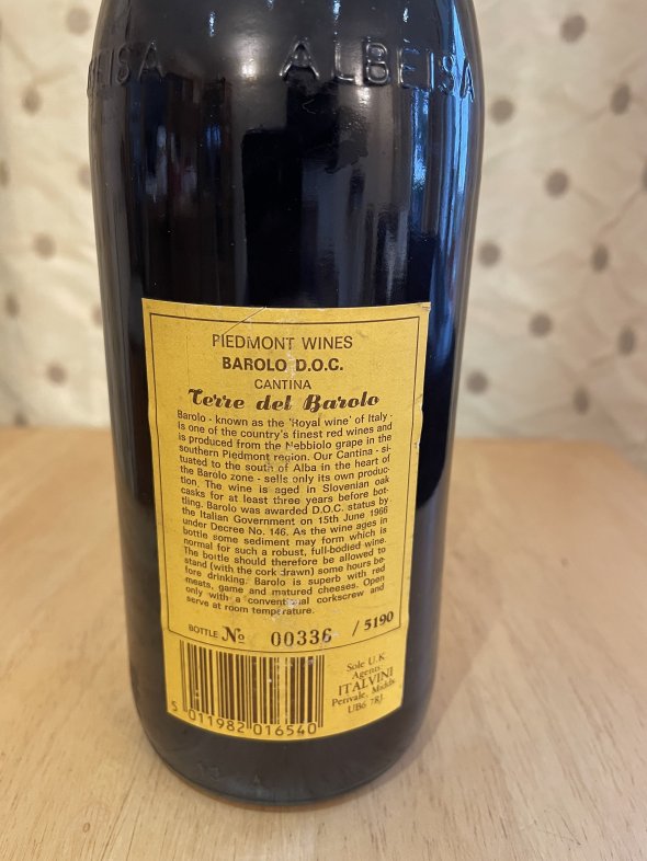 1981 Barolo DOCG &ndash; Cantina Terre del Barolo (Castiglione Falletto)