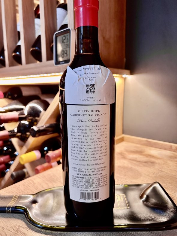 Austin Hope, Cabernet Sauvignon, Paso Robles