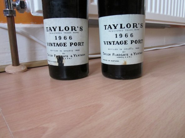 TWO  Bottles of Taylor's  Vintage Port 1966 BN Level