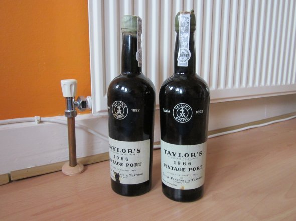 TWO  Bottles of Taylor's  Vintage Port 1966 BN Level
