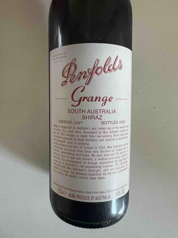 Penfolds, Grange, South Australia