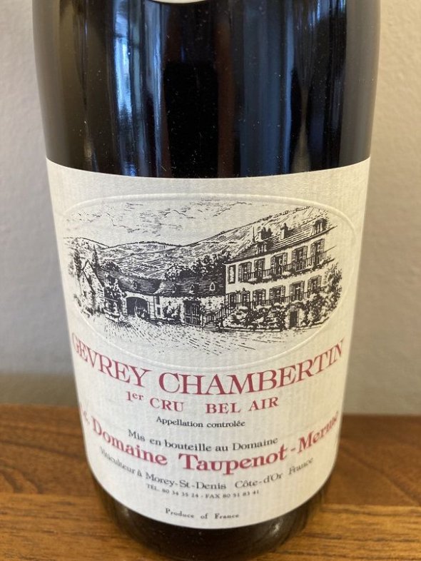 Domaine Taupenot-Merme, Gevrey-Chambertin Premier Cru, Bel Air
