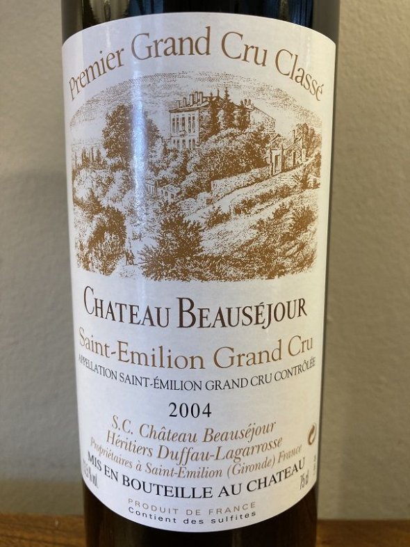Chateau Beausejour (Duffau-Lagarrosse) Premier Grand Cru Saint-Emilion Grand Cru