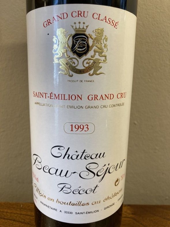 Chateau Beau-Sejour Becot Premier Grand Cru Classe Saint-Emilion Grand Cru