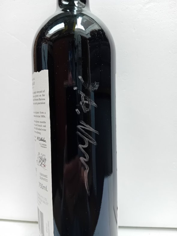 Kalleske Greenock Basket Pressed Shiraz signed by chief wine maker & owner Troy Kalleske