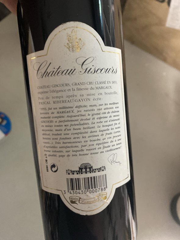 Chateau Giscours 3eme Cru Classe, Margaux