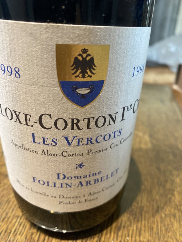 Domaine Follin Arbelet, Aloxe-Corton Premier Cru, Les Vercots