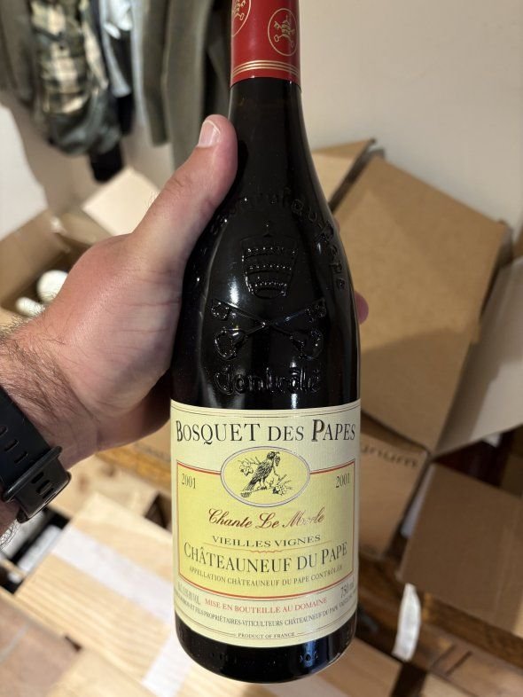 Bosquet des Papes, Chateauneuf-du-Pape, Chante le Merle Vieilles Vignes
