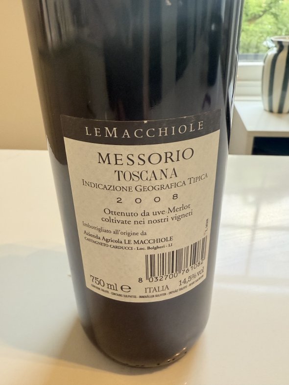 Le Macchiole, Messorio, Toscana