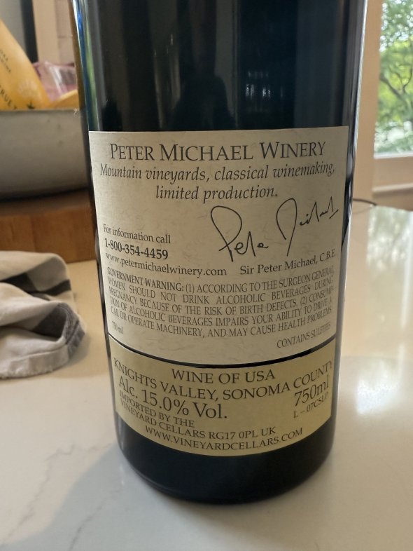 Peter Michael, Les Pavots, Knights Valley