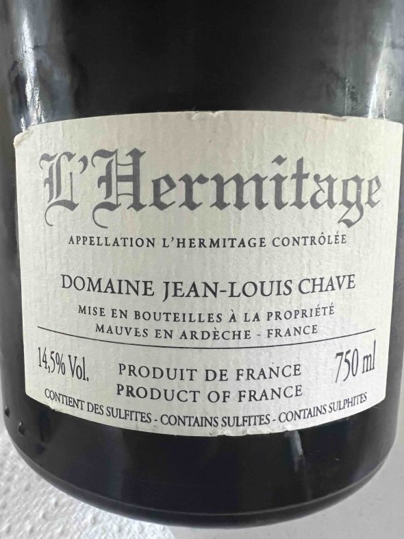 Domaine Jean Louis Chave, Hermitage, Rouge