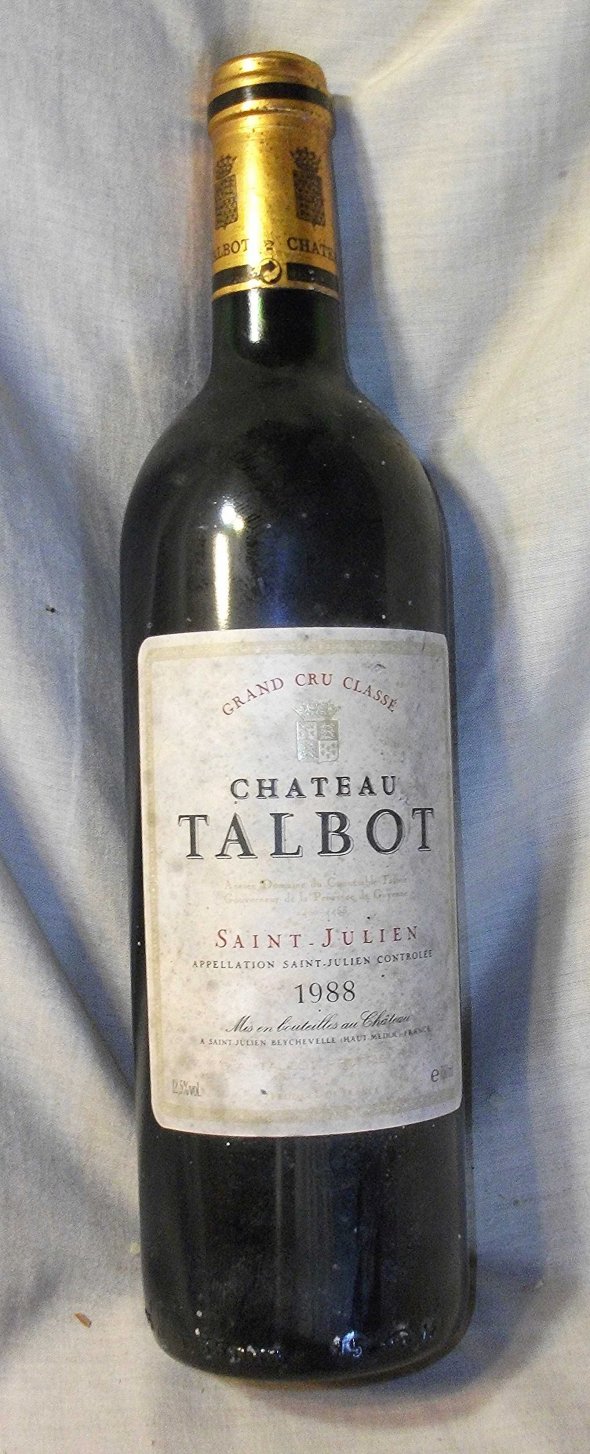 Chateau Talbot,  Saint - Julien, Grand Cru Classe.  1988.