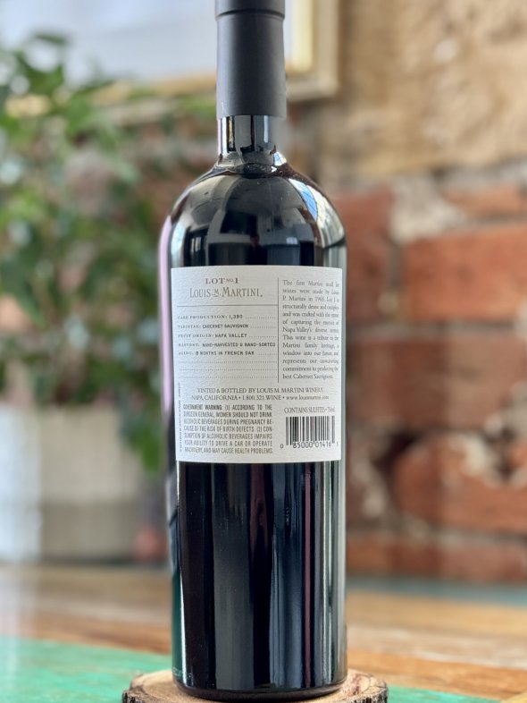 Louis Martini, Lot No 1 Cabernet Sauvignon, Napa Valley