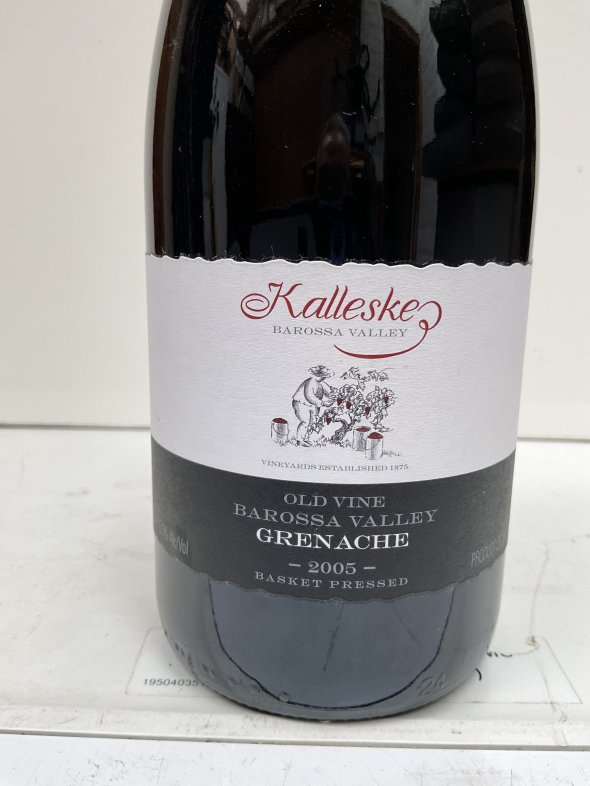 Kalleske Basket pressed Old Vine Barossa Valley Grenache, signed by chief winemaker & owner Troy Kalleske