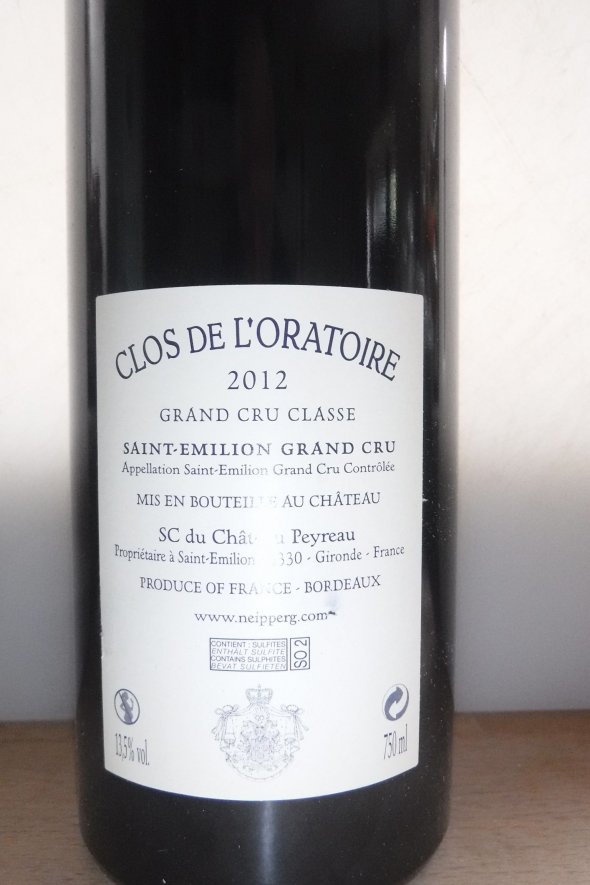 Clos de l'Oratoire Grand Cru Classe, Saint-Emilion Grand Cru