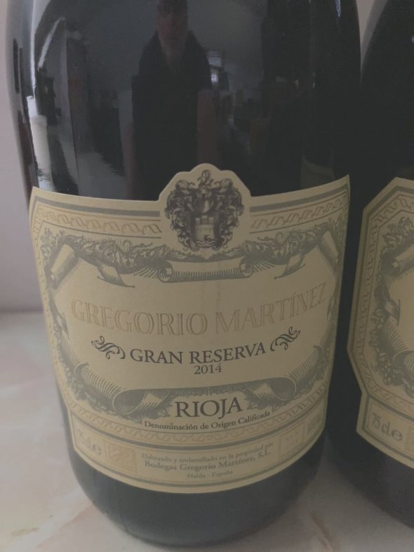 Rioja Tinto Gran Reserva, Gregorio Mart&iacute;nez 