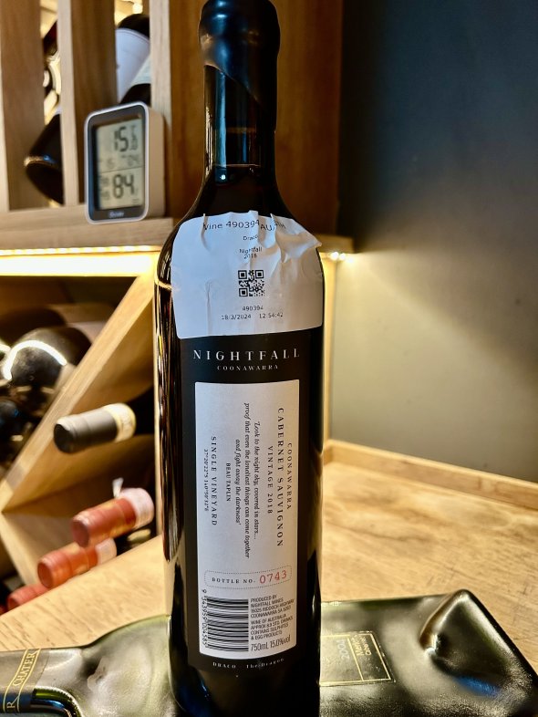 Nightfall, Draco, Single Vineyard Cabernet Sauvignon, 2018 - 97 Points