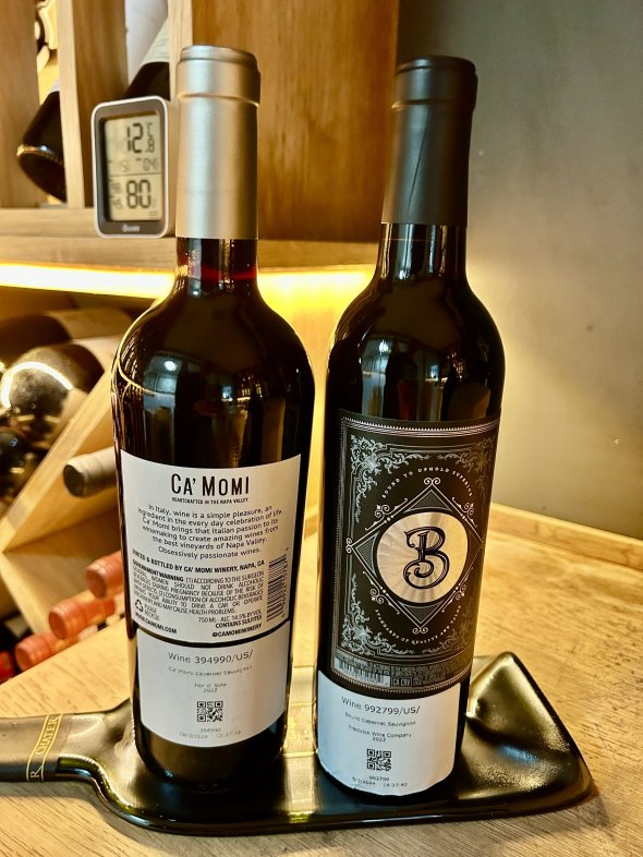 Napa & Sonoma Cabernet Sauvignon, Precision Bound and Ca' Momi