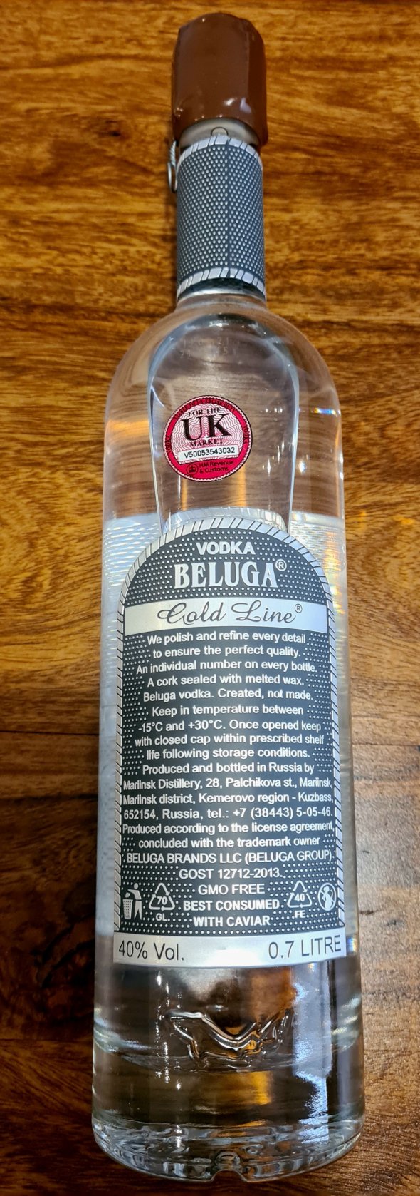 Beluga, Gold Line Vodka
