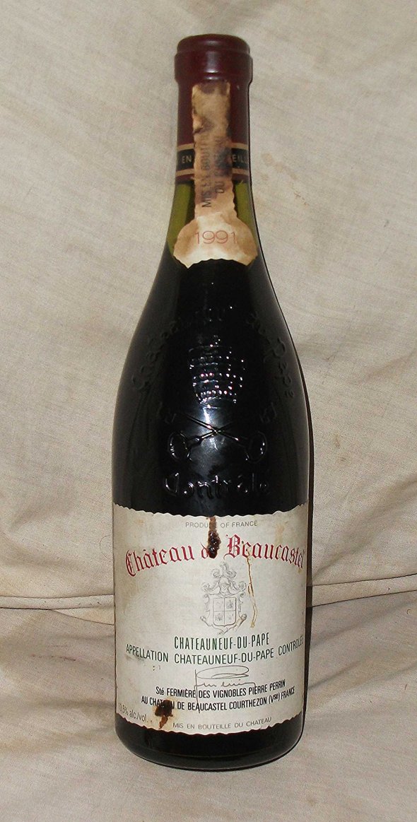 Chateau de Beaucastel Rouge, Chateauneuf-du-Pape  1991.