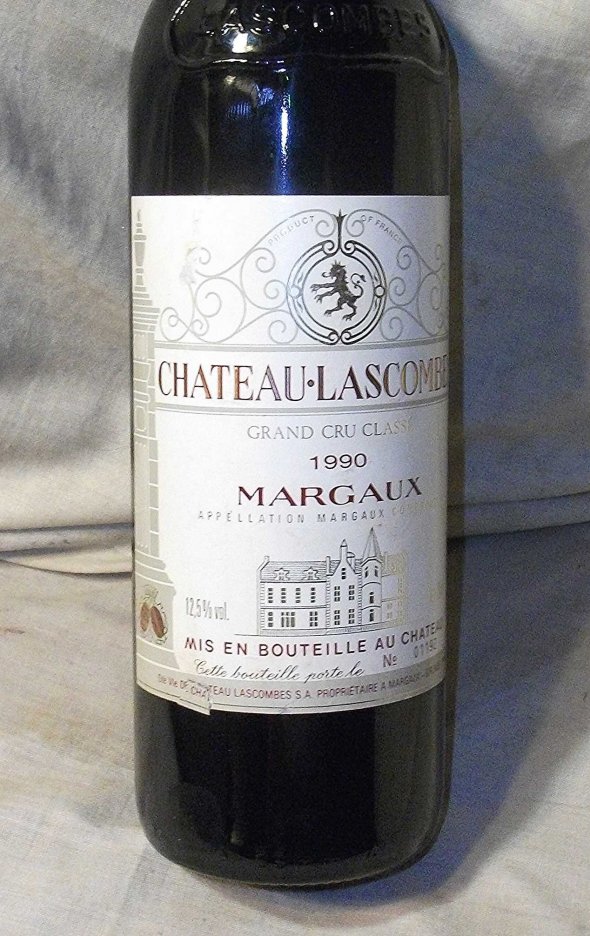Chateau Lascombes, Grand Cru Classe, Margaux, 1990.